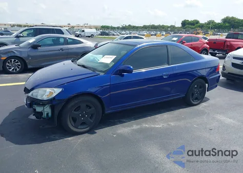 2004 Honda Civic Ex из США, поврежденный, VIN 1HGEM229X4L046815